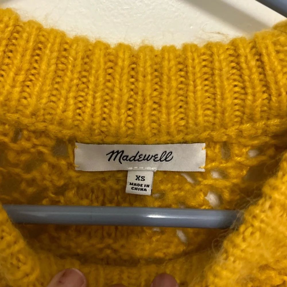 Madewell Windemere Pointelle Pullover Sweater